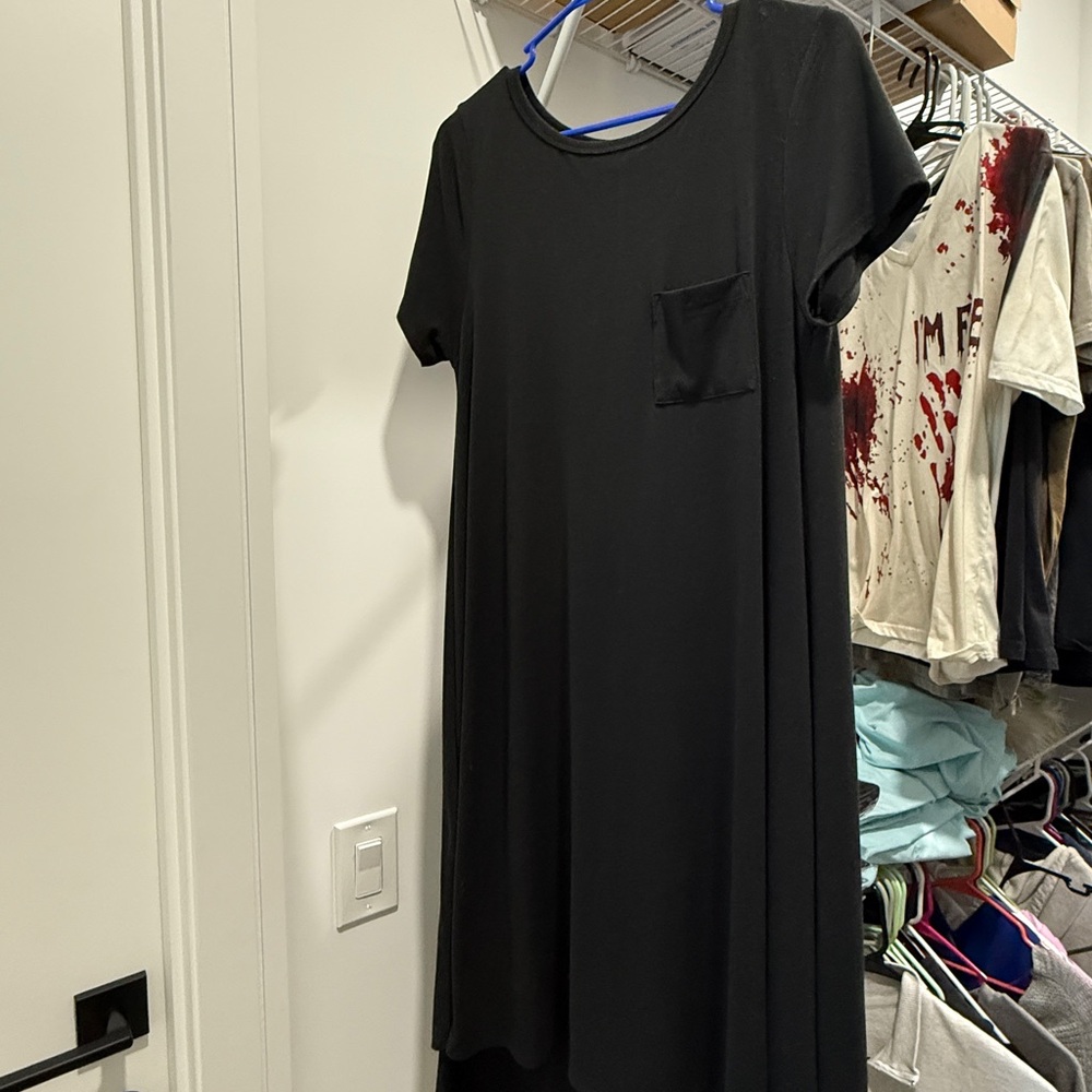 Lularoe Carly Dress Black Medium